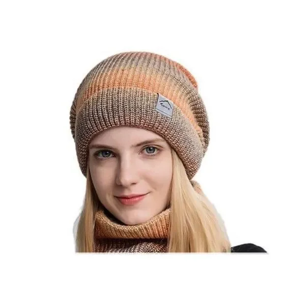 Peach hat and Neck set - Picture 4 of 5